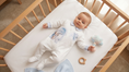Afbeelding laden in galerijweergave, Sofija newborn boxpak jongens King Wit/Babyblauw