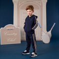Afbeelding laden in galerijweergave, Mitch & Son joggingpak met capuchon Santino Donkerblauw
