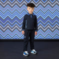 Afbeelding laden in galerijweergave, Mitch & Son polo met zigzagkraag Wright Zwart