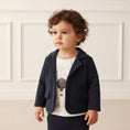 Afbeelding laden in galerijweergave, Sofija 3-delige set jongens Salih Marineblauw - foto 3