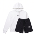 Afbeelding laden in galerijweergave, L/AB Off-White Hoody & korte broek, set
