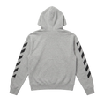 Afbeelding laden in galerijweergave, L/AB Off-White vest jongens Diag Heather Grey, achterkant