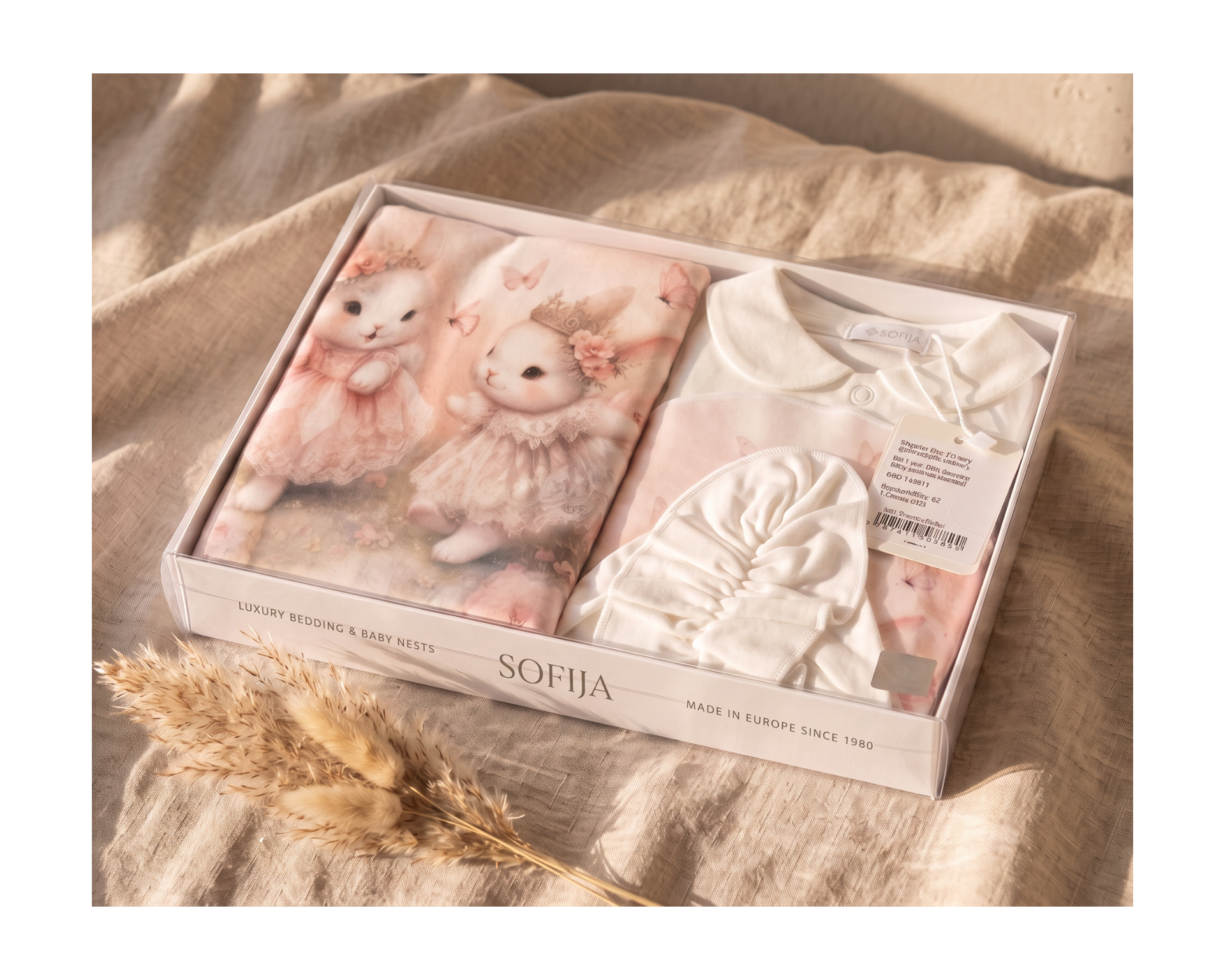 Kraamcadeau gids: Sofija geschenkset in cadeaudoos