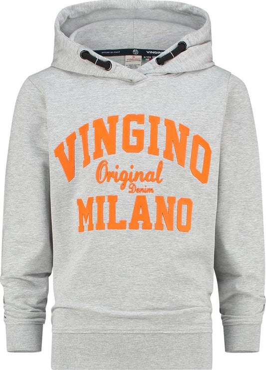 Logo Sweat Hoody Grey Melee