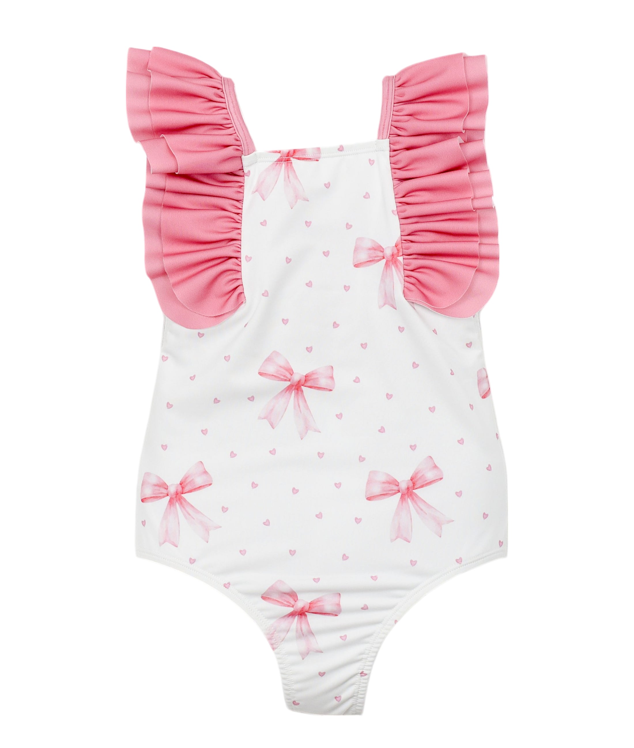 Meia Pata badpak meisjes Aruba Bows met strikdetails — vooraanzicht