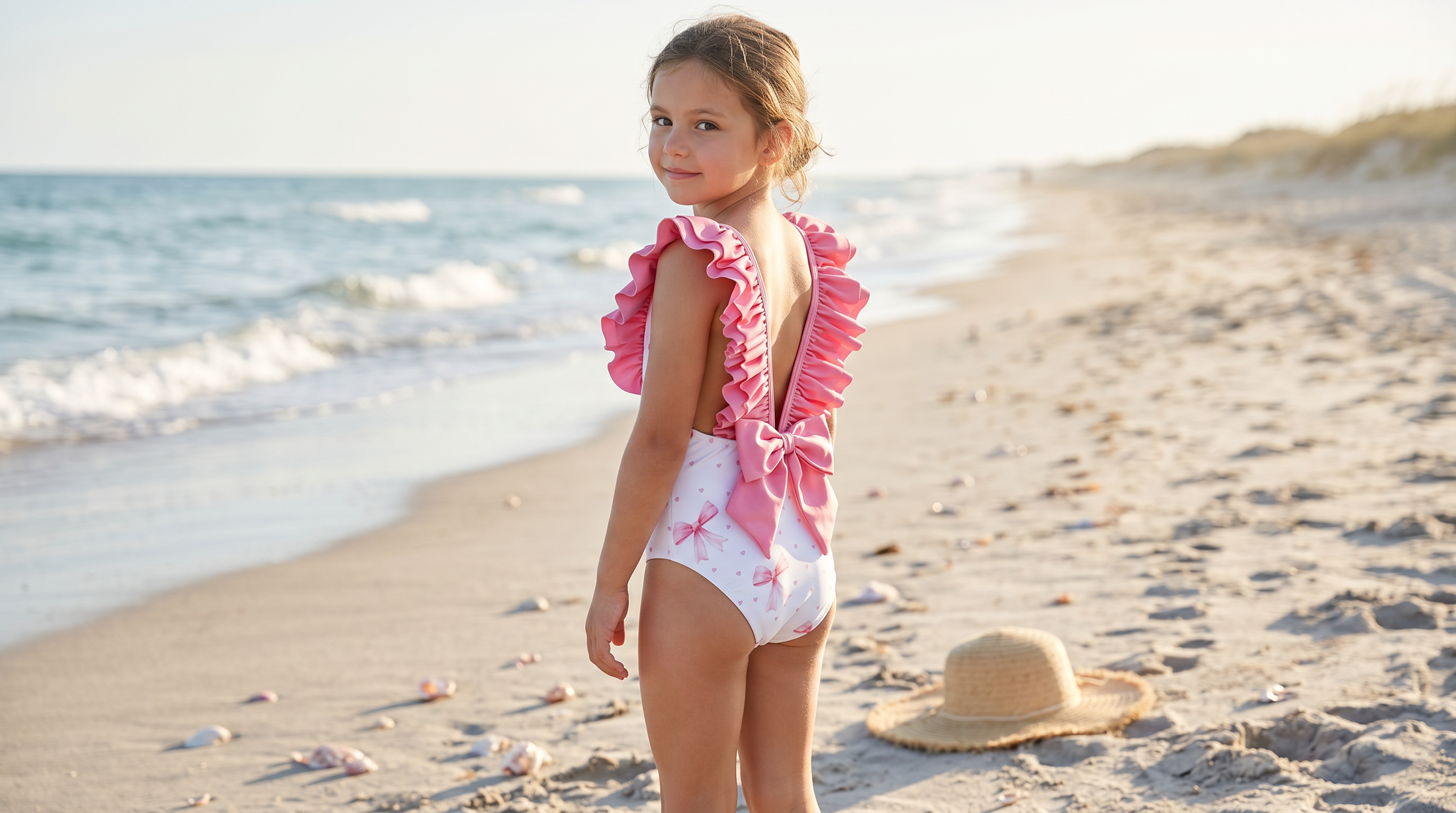 Meia Pata badpak meisjes Aruba Bows