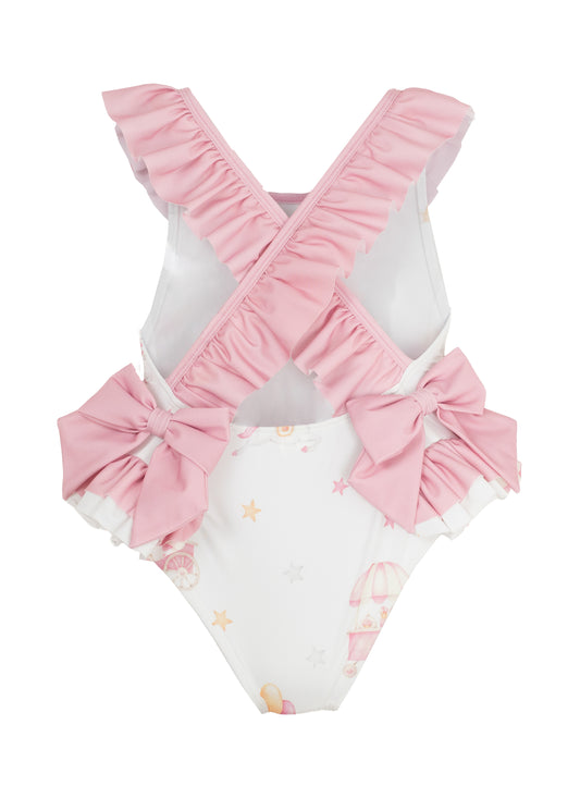 Meia Pata meisjes badpak Barbados Carousel met kleurrijke zomerse print en comfortabele pasvorm