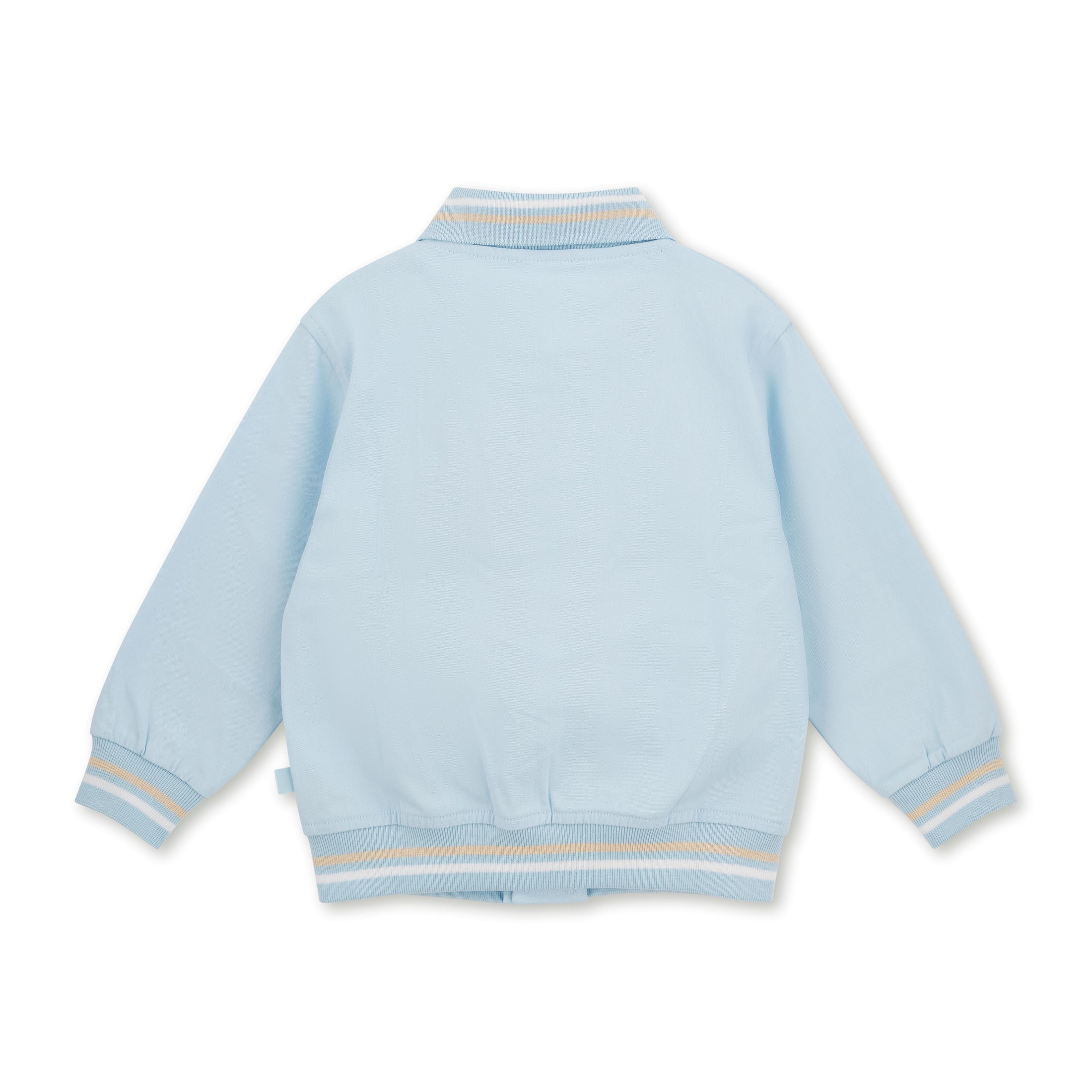 SANTIAGO Twill Bomber Jacket - Sky Blue