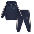 Afbeelding laden in galerijweergave, SANTINO Zipper Hoodie Tracksuit - Dark Navy
