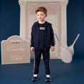 Afbeelding laden in galerijweergave, Mitch & Son joggingpak met capuchon Santino Donkerblauw

