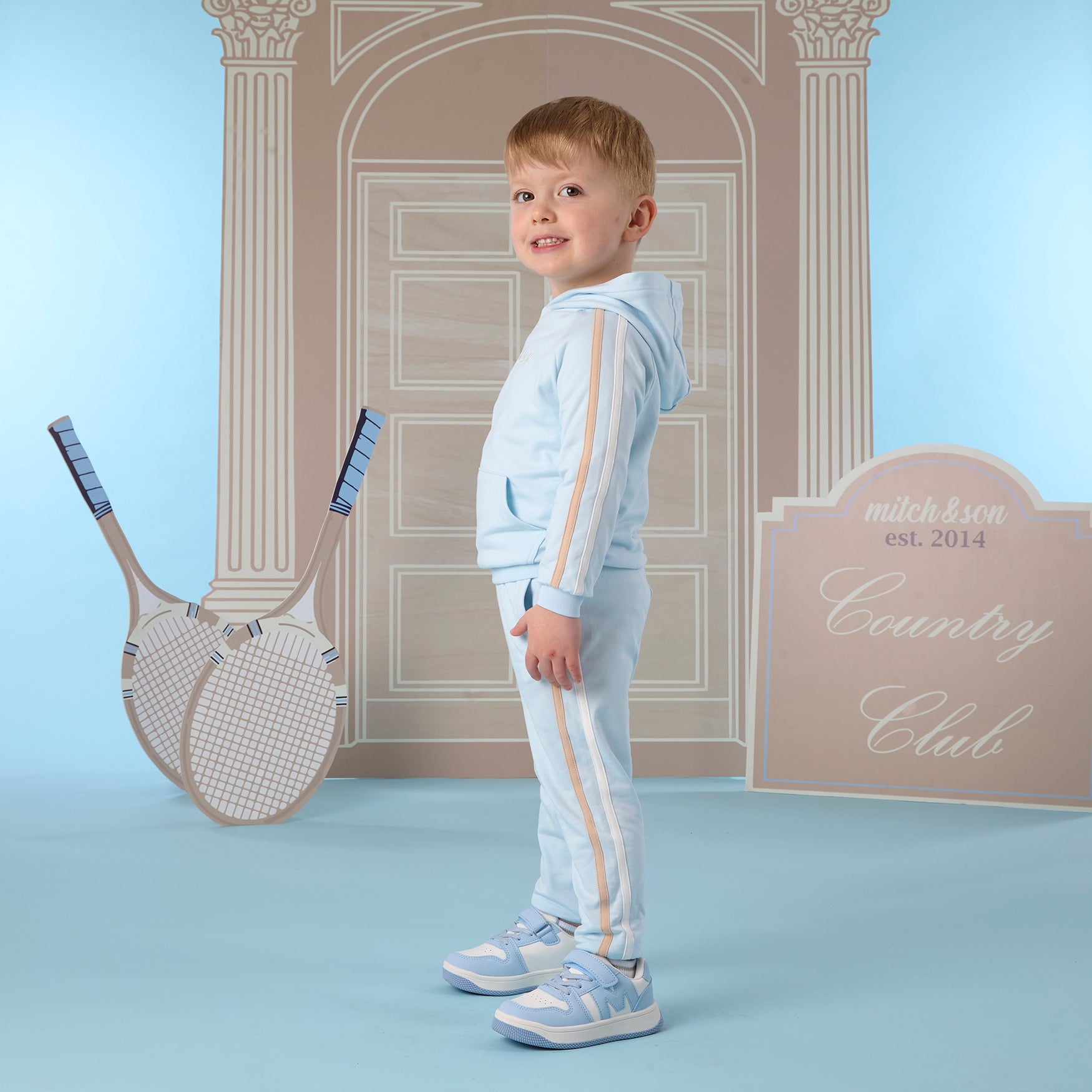 SCOTT Hoodie Tracksuit - Sky Blue