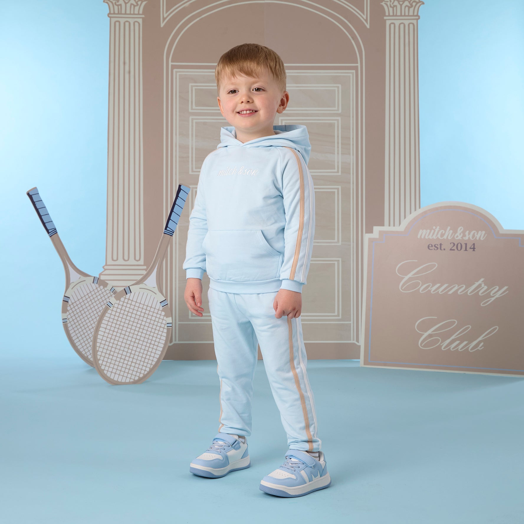 SCOTT Hoodie Tracksuit - Sky Blue