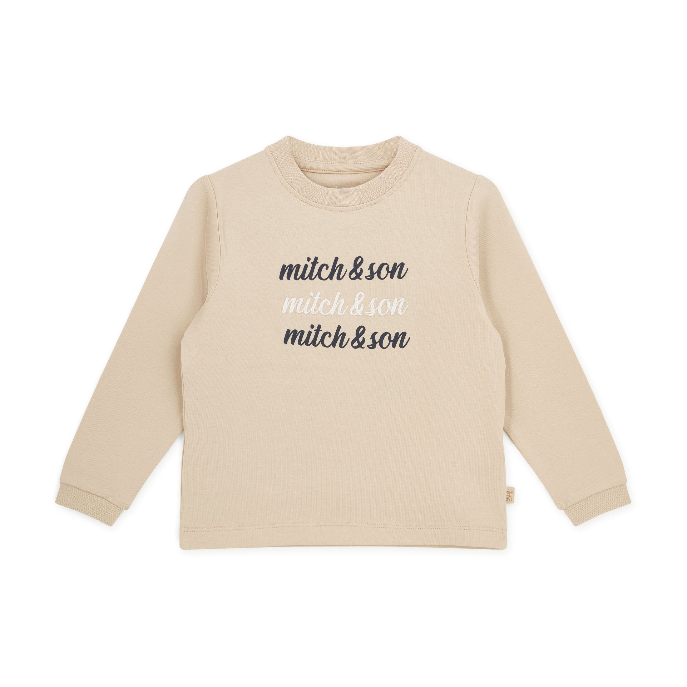 SUTTON Long Sleeve T-Shirt - Stone Beige