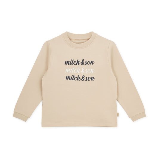 SUTTON Long Sleeve T-Shirt - Stone Beige