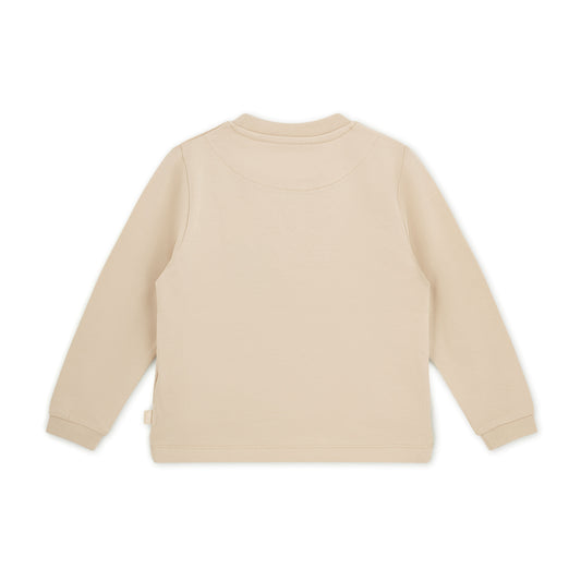 SUTTON Long Sleeve T-Shirt - Stone Beige