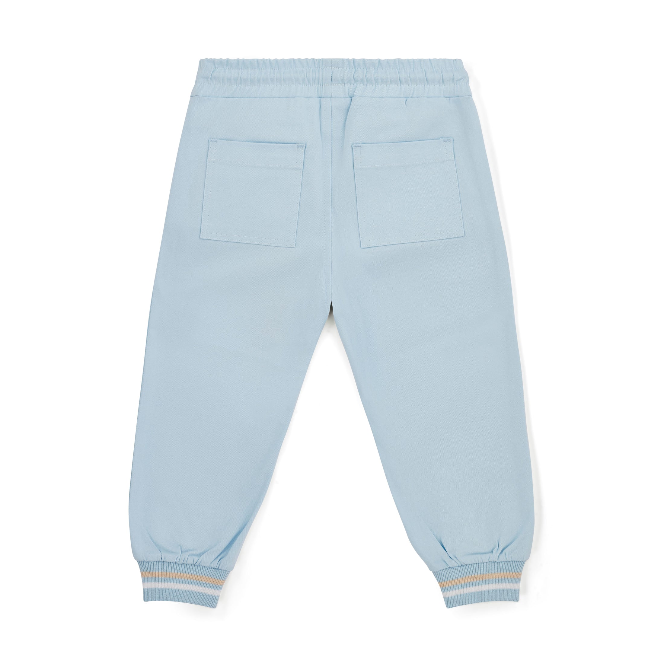 SULLIVAN Twill Elasticated Trousers - Sky Blue