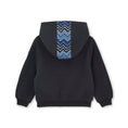 Afbeelding laden in galerijweergave, Mitch & Son joggingpak met capuchon en zigzagprint Watson Zwart - foto 3
