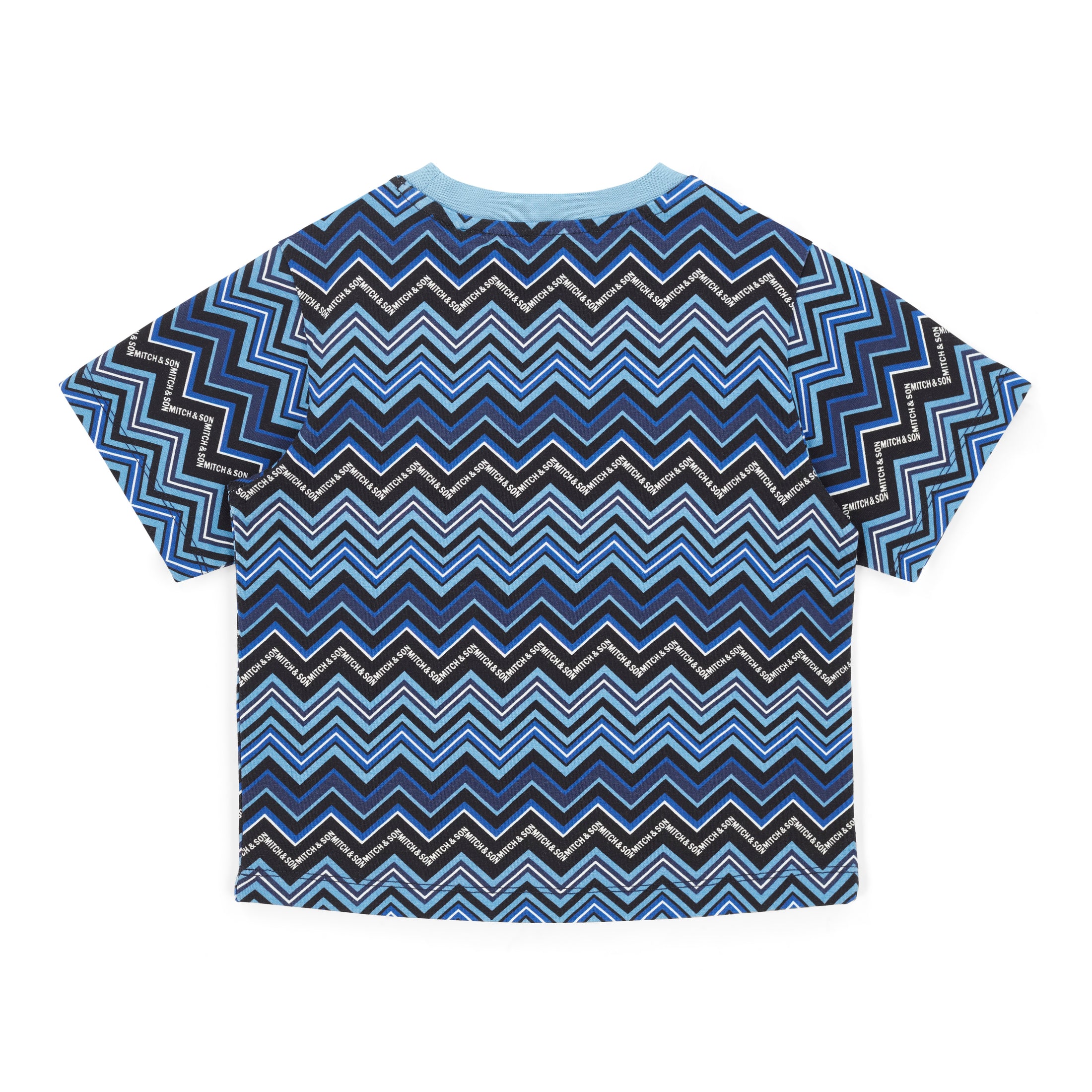 WESTON ZigZag T-Shirt - Cornflower Blue
