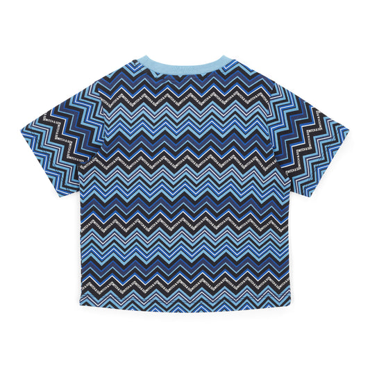 WESTON ZigZag T-Shirt - Cornflower Blue