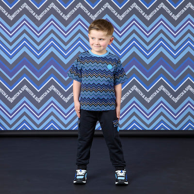 Mitch & Son 2-delige outfit jongens – Cargobroek & T-shirt