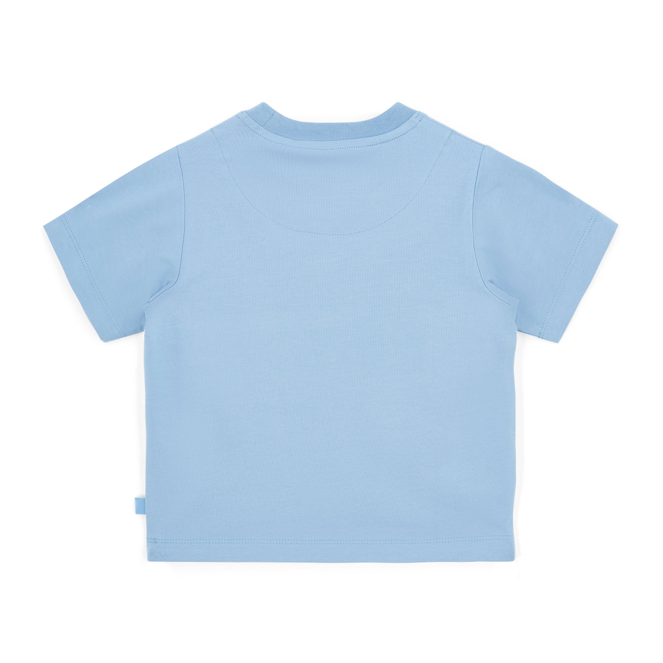 Mitch & Son T-shirt met zigzagprint Wallace Blauw - foto 2