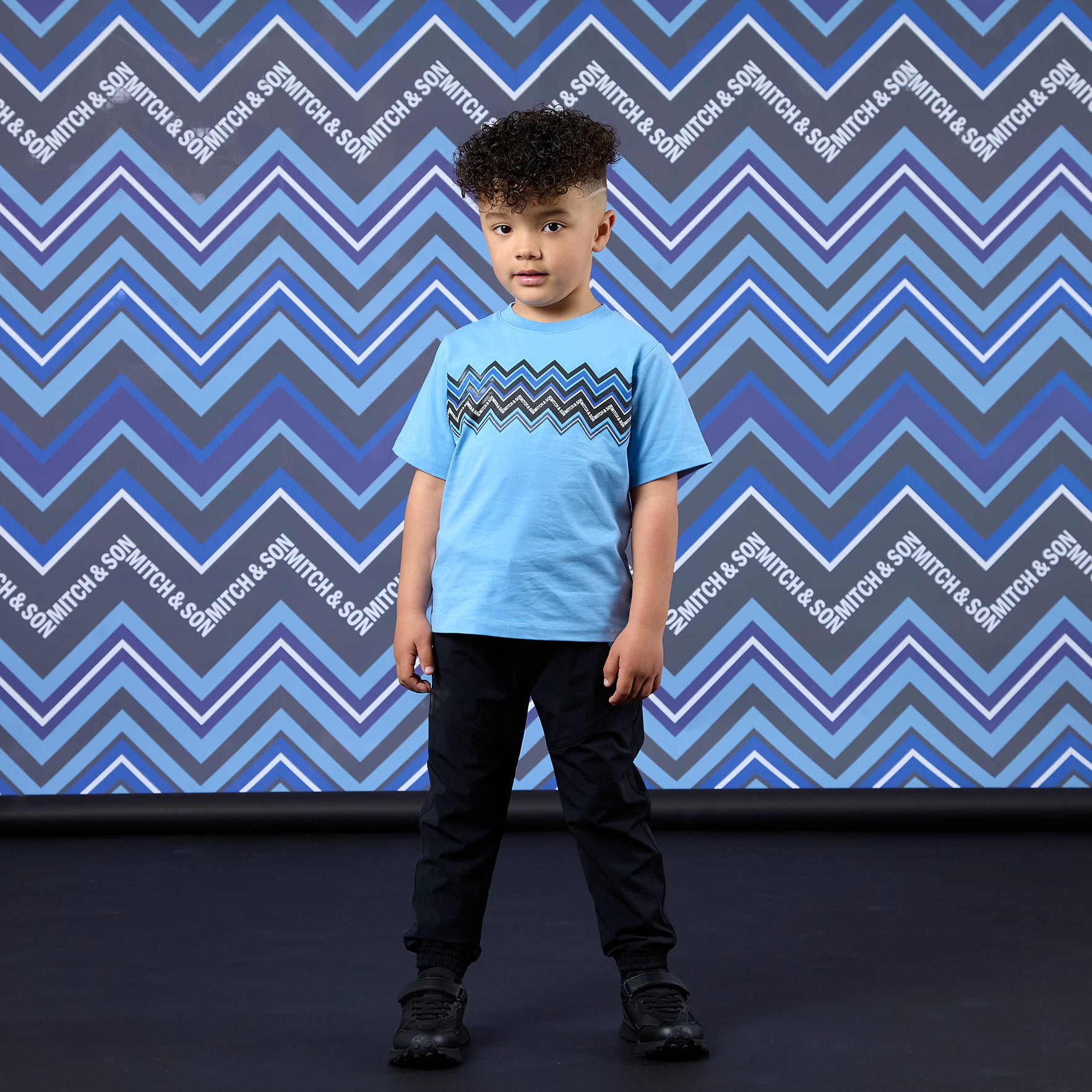 Mitch & Son nylon broek Waleed Zwart