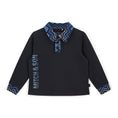 Afbeelding laden in galerijweergave, WRIGHT ZigZag Collar Polo Top - Black
