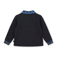 Afbeelding laden in galerijweergave, WRIGHT ZigZag Collar Polo Top - Black
