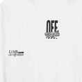 Afbeelding laden in galerijweergave, L/AB Off-White hoody jongens Off Active Duct Tape White, detail print voorkant
