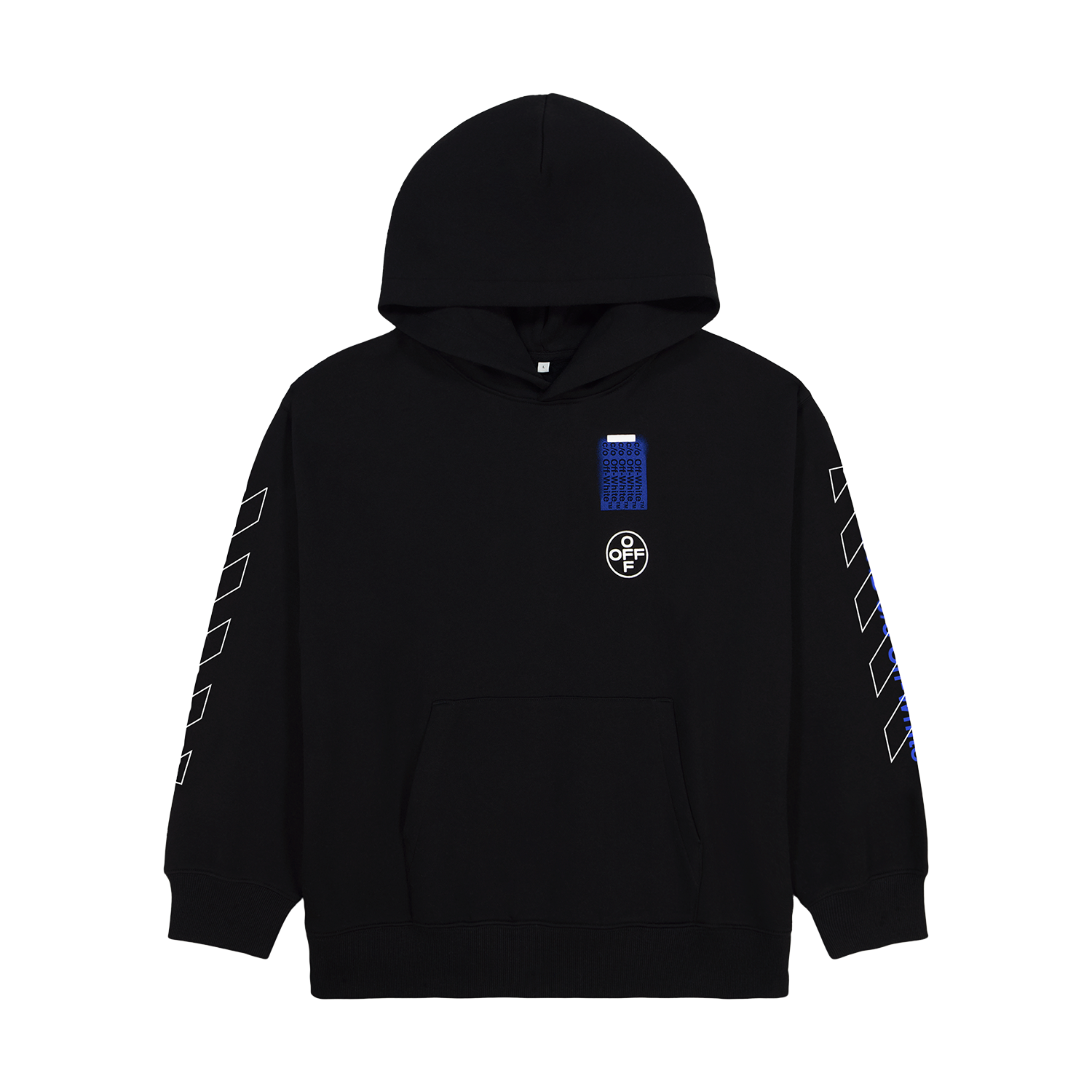 L/AB Off-White hoody jongens Off Active Black, voorkant