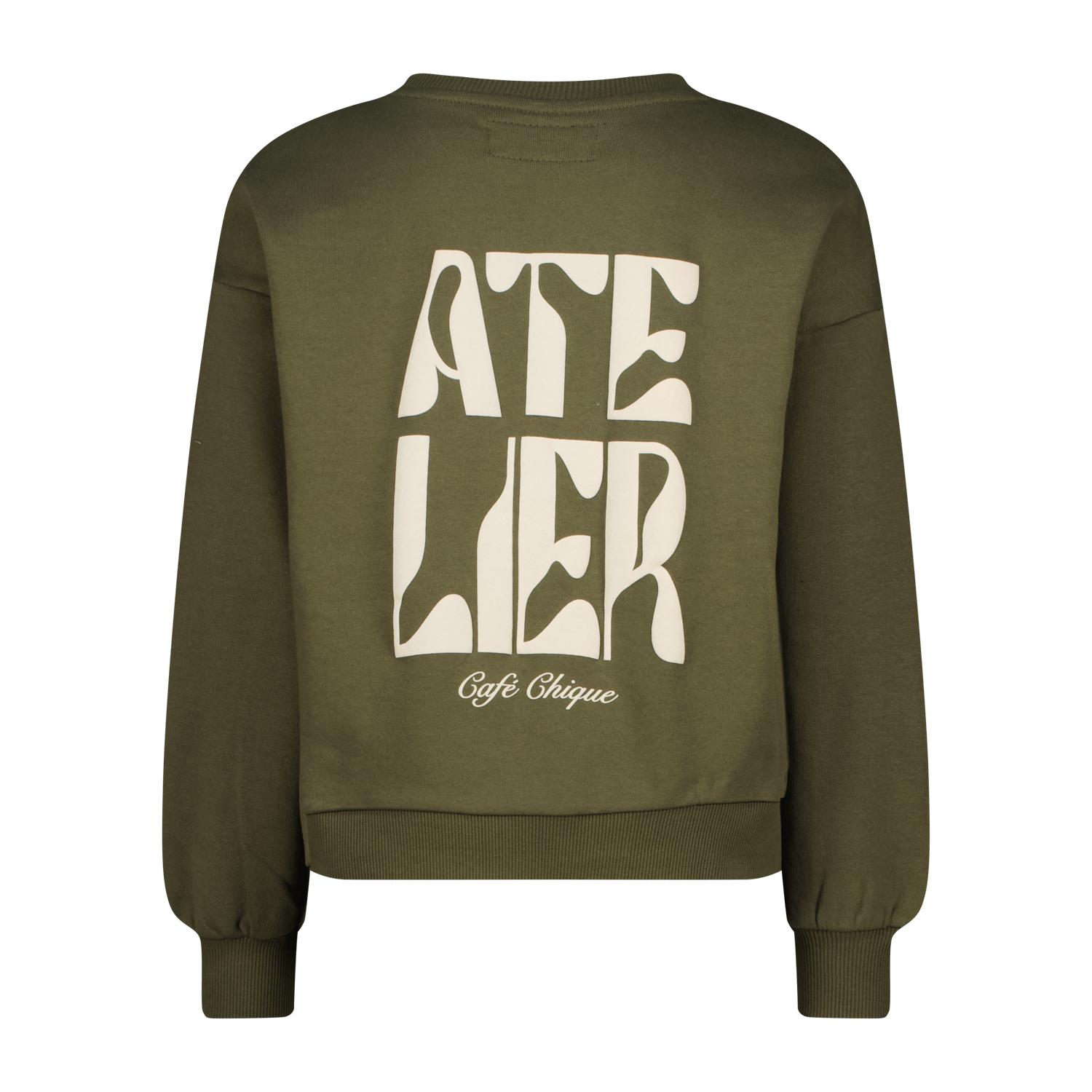 Raizzed sweater meisjes Sabine Dark moss