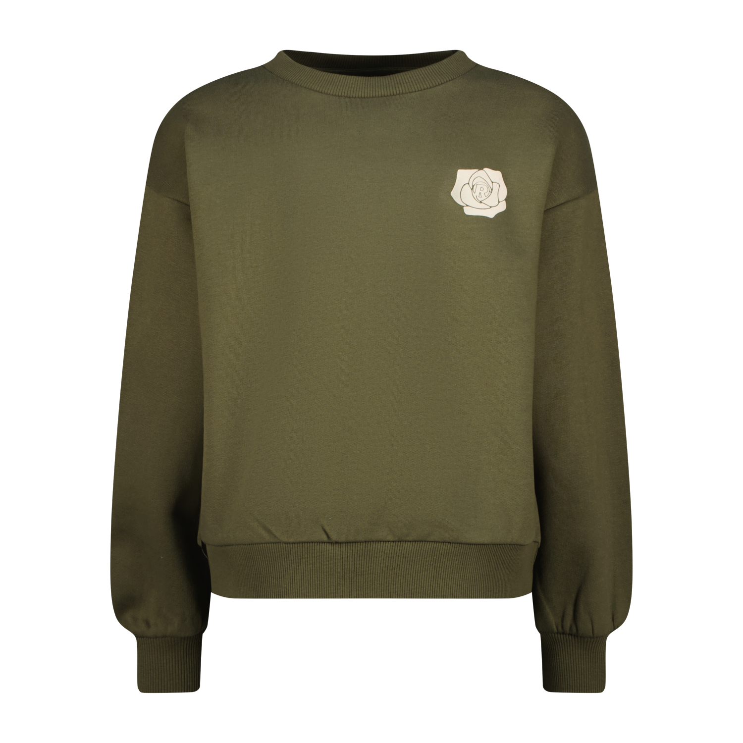 Raizzed sweater meisjes Sabine Dark moss