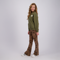 Afbeelding laden in galerijweergave, Raizzed sweater meisjes Sabine Dark moss
