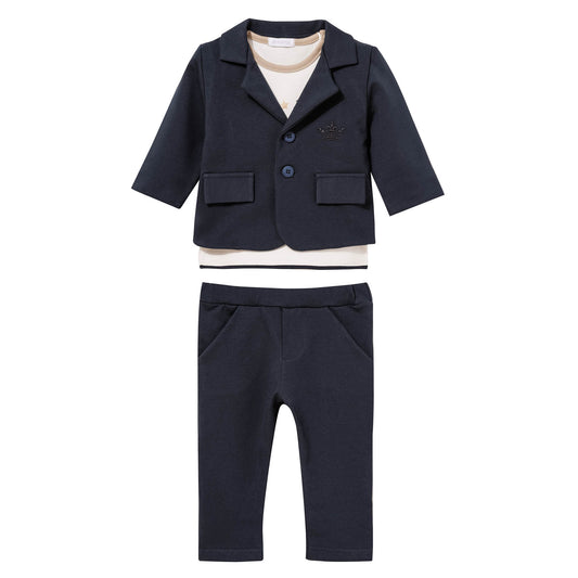 Sofija 3-delige set jongens Salih Marineblauw