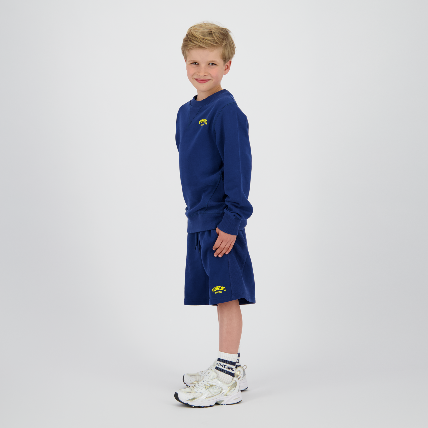 Sweater Logo crewneck Navy Peony