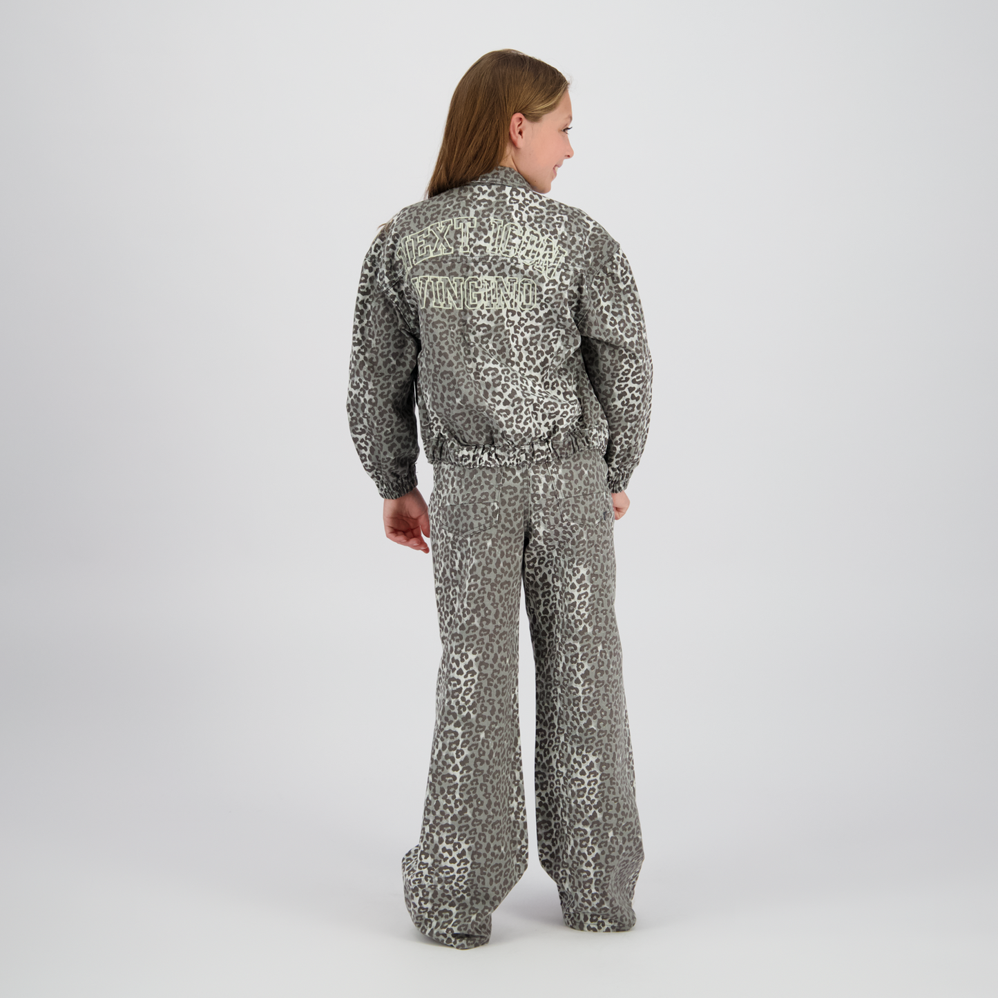 Spijkerjas Tori Leopard