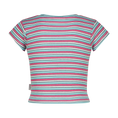 Afbeelding laden in galerijweergave, Basic rib crop striped tee
