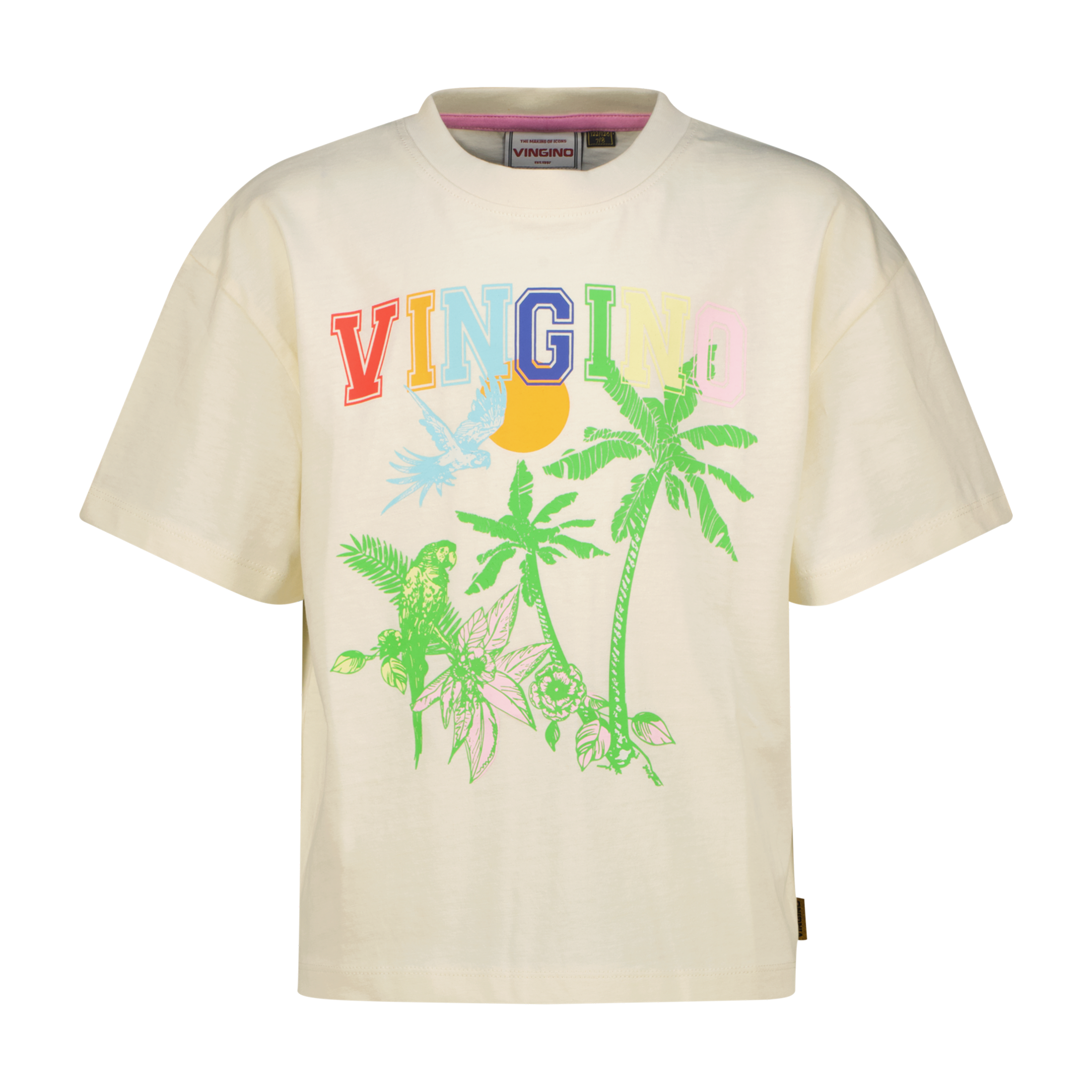 Vingino meisjes T-shirt Henske wit Coconut Milk