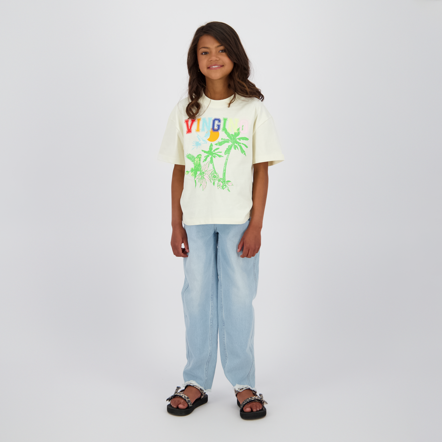 Vingino meisjes T-shirt Henske wit Coconut Milk