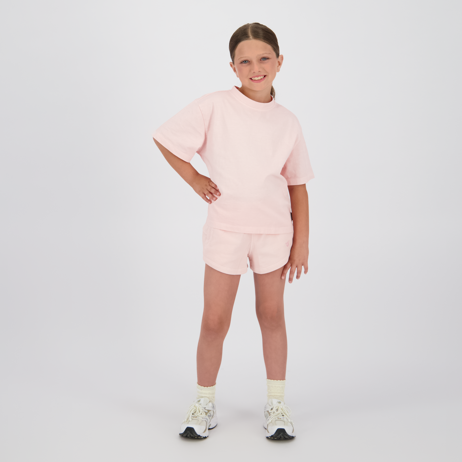 Icon-logo tee dye-Fairy Pink