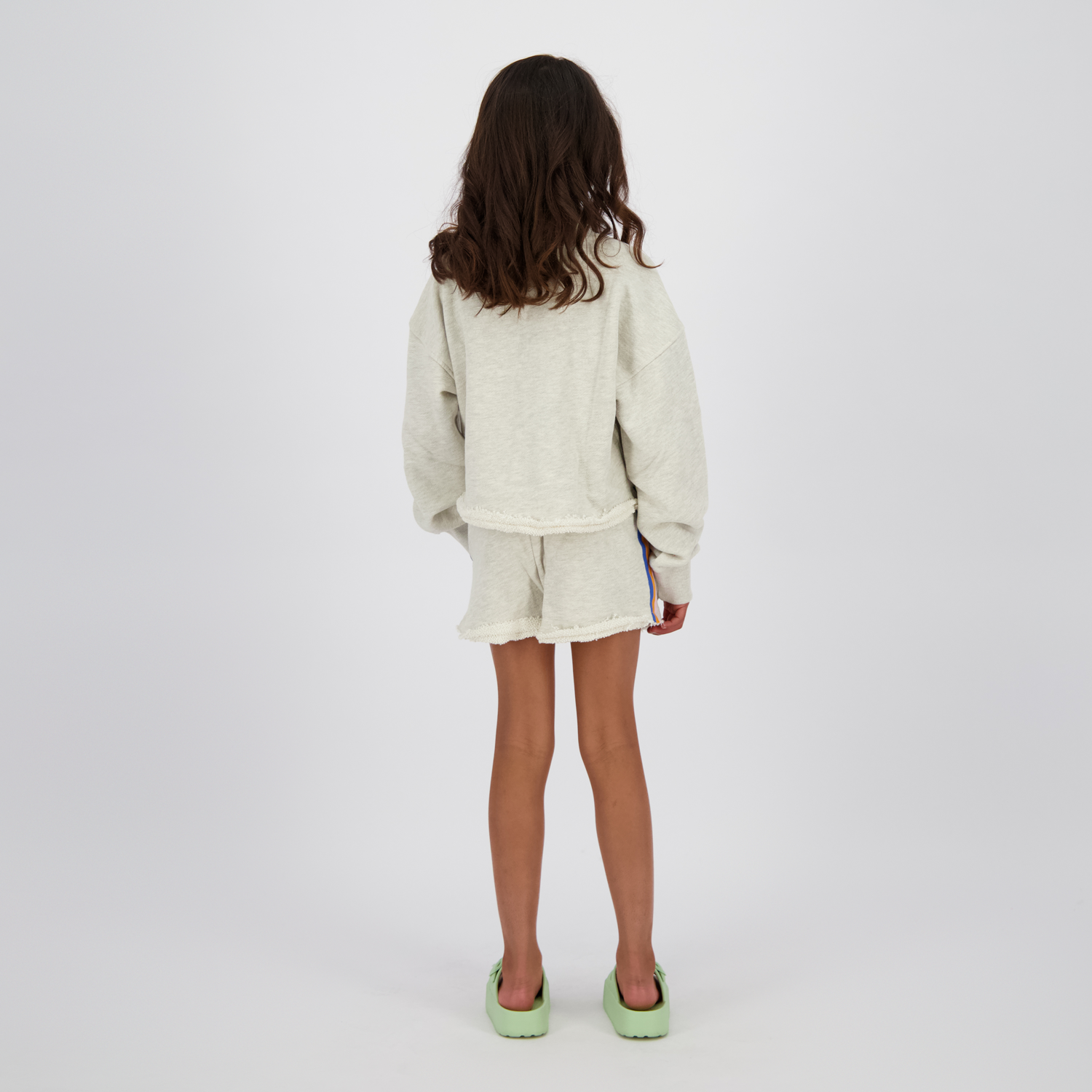 Icon-sweat short tape-Soft vanilla melee