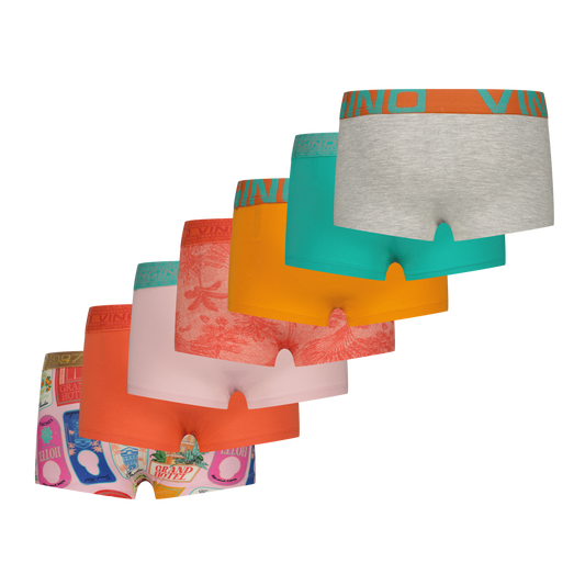U262 multi 7pack-Hot coral