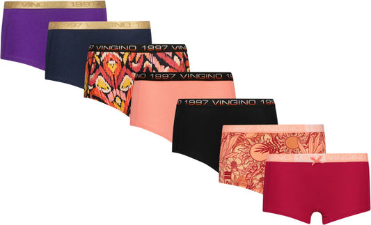 Meisjes ondergoed 7-pack boxers Neon Peach