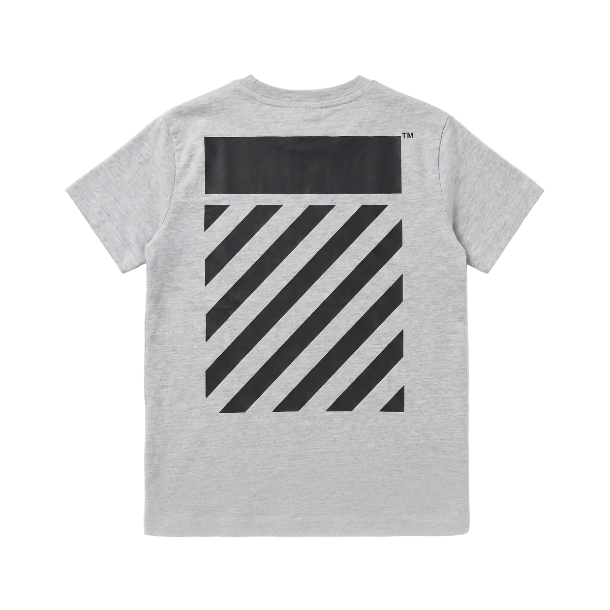 L/AB Off-White t-shirt jongens Diag Heather Grey, achterkant