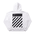 Afbeelding laden in galerijweergave, L/AB Off-White hoody jongens Core Diag White, achterkant
