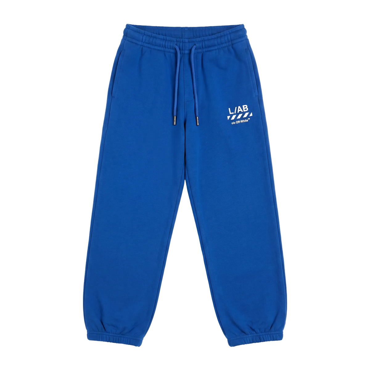 L/AB Off-White joggingbroek jongens Diag Cobalt Blue, voorkant