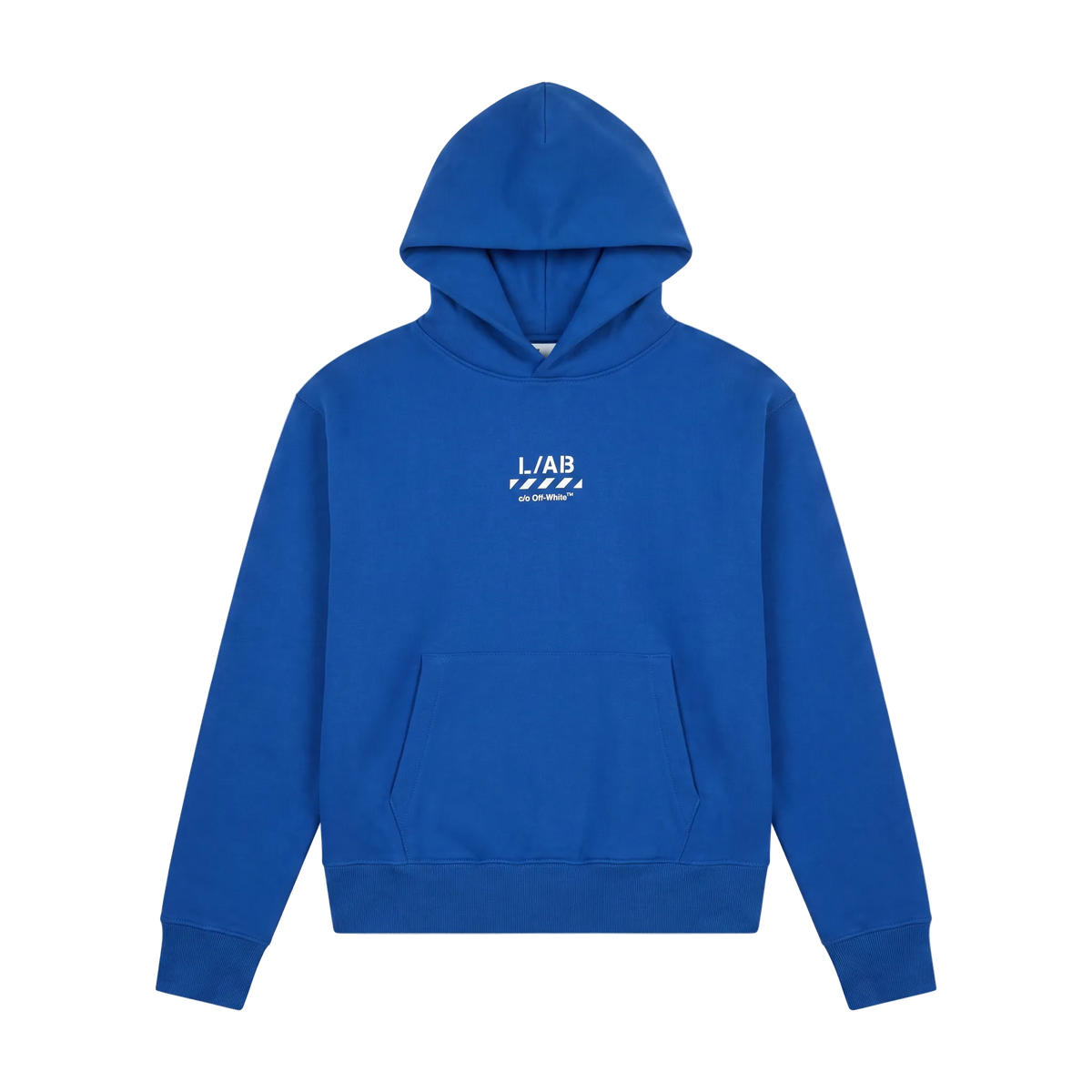 L/AB Off-White hoody jongens Core Diag Cobalt Blue, voorkant