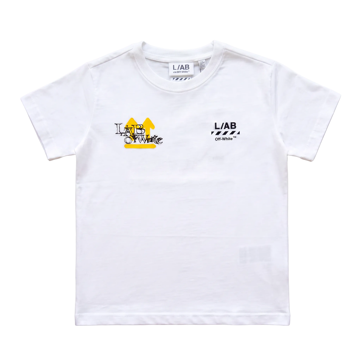 L/AB Off-White t-shirt jongens Off Active Lab White, voorkant
