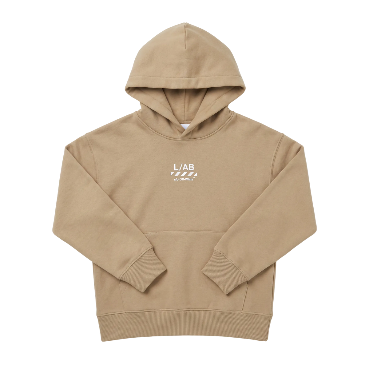 L/AB Off-White hoody jongens Core Diag Cornstalk, voorkant