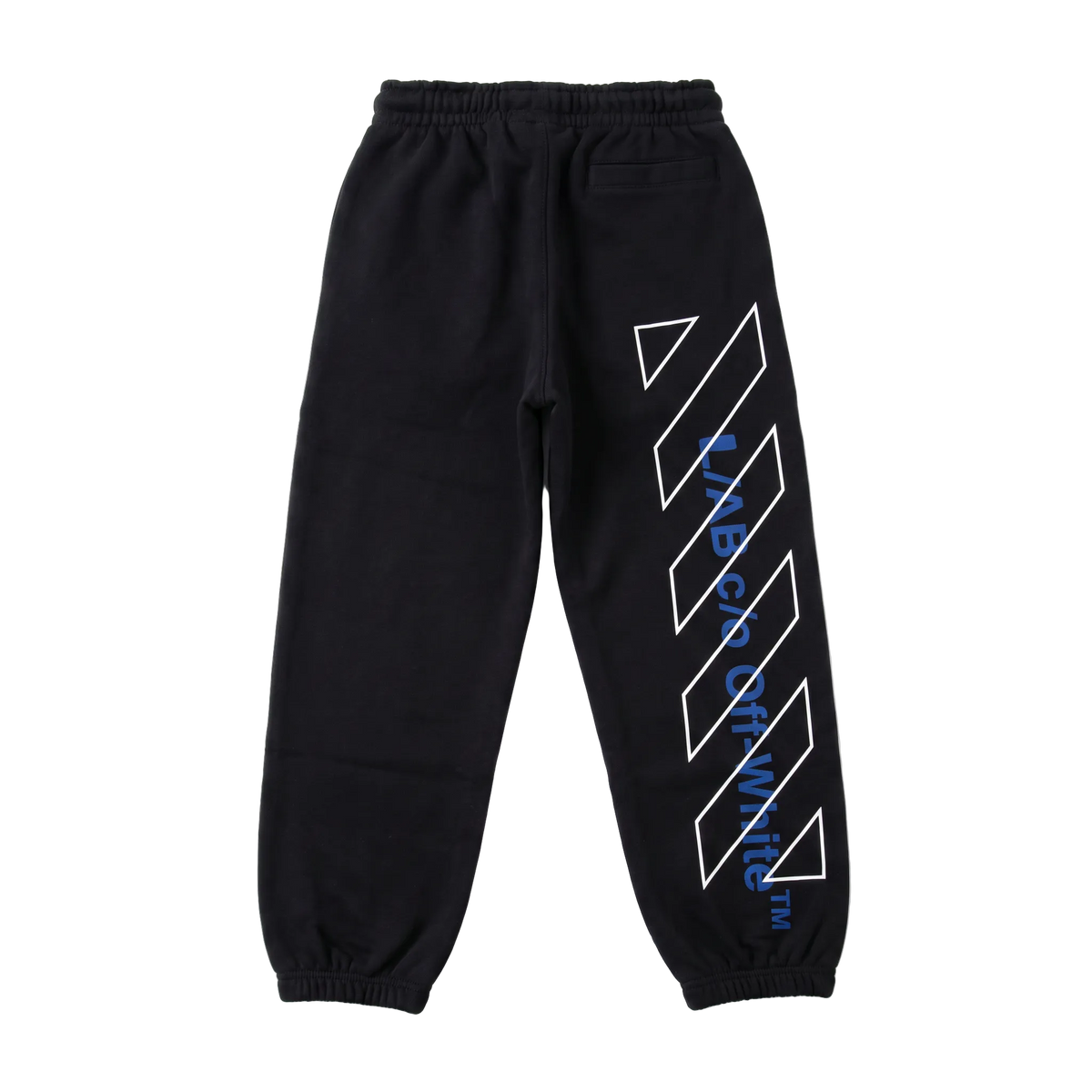 L/AB Off-White joggingbroek jongens Off Active Black, achterkant